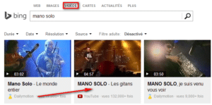 Lire Youtube sans pub avec Bing